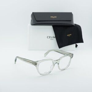 Celine CL50109I 093 Square Eyeglasses - Teal 51mm